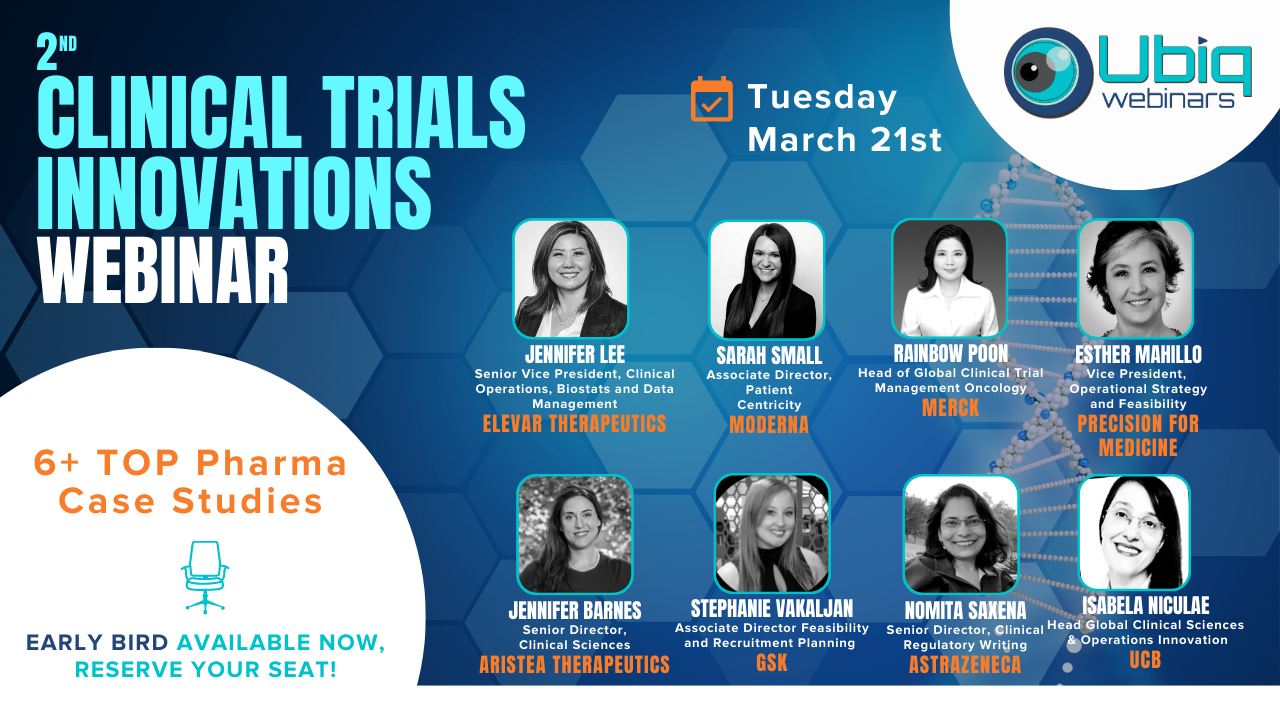 2nd Clinical Trials Innovations Webinar Ubiq Webinars